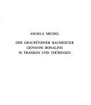 Cover of: Der Graubünder Baumeister Giovanni Bonalino in Franken und Thüringen