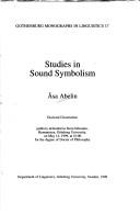 Studies in sound symbolism by Åsa Abelin