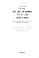 Cover of: New deal for disabled people | 