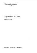 Cover of: Il giornalista di Ciano: diari 1932-1943