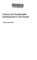 Cover of: Culture and sustainable development in the Pacific