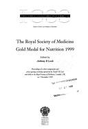 Cover of: The Royal Society of Medicine Gold Medal for Nutrition 1999