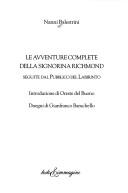 Cover of: Le avventure complete della signorina Richmond by Nanni Balestrini