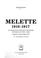 Cover of: Melette, 1916-1917