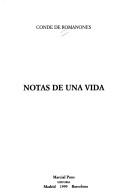 Cover of: Notas de una vida