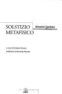 Cover of: Solstizio metafisico