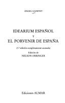 Cover of: Idearium español: y, El porvenir de España