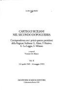 Carteggi siciliani nel secondo dopoguerra by Luigi Sturzo