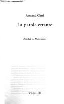 Cover of: La parole errante