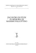 Incontro di studi in memoria di Massimo Pallottino