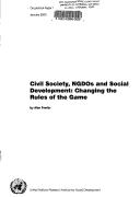 Cover of: Civil society, NGDOs and Social Development: changing the rules of the game