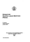 Cover of: Struktur sastra lisan Sentani: prosa