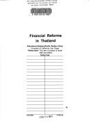 Financial reforms in Thailand by Pakō̜n Witchayānon.