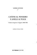 Cover of: Catene al pensiero e anelli ai polsi: censura di guerra in Liguria 1940-1944