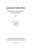 Cover of: Oddani sprawie: szkice biograficzne więźniów politycznych KL Auschwitz-Birkenau