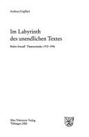 Im Labyrinth des unendlichen Textes by Andreas Englhart