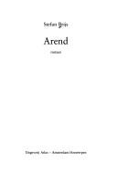 Cover of: Arend: roman