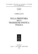 Cover of: Sulla preistoria della tradizione poetica italica