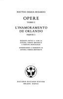 Cover of: Opere by Matteo Maria Boiardo