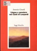 Cover of: Lingua e pensiero nei Canti di Leopardi