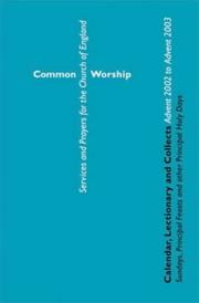 Cover of: Calendar, Lectionary and Collects (Common Worship)