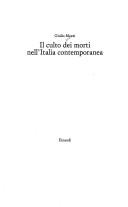 Cover of: Il culto dei morti nell'Italia contemporanea