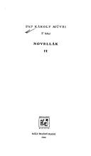 Cover of: Novellák