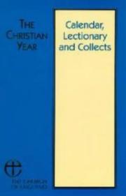 Cover of: Calendar, Lectionary and Collects (Christian Year)