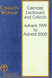 Cover of Common Worship: Calendar, Lectionary and Collects by