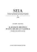 Cover of: Il Koinon beotico in età arcaica e classica by Giuseppe Mafodda