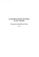 Cover of: La première histoire de France en turc ottoman: Chroniques des padichahs de France, 1572