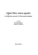 Cover of: Quel libro senza uguali: le Operette morali e il Novecento italiano