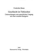 Geschlecht im Türkischen by Friederike Braun