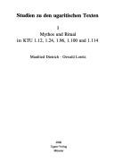 Cover of: Studien zu den ugaritischen Texten by Manfried Dietrich