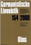 Cover of: Aspekte der Verbalgrammatik