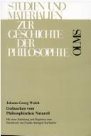 Cover of: Gedancken vom philosophischen Naturell