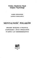 Cover of: Mentalność Polaków by Marek Ziółkowski