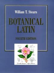 Cover of: Botanical Latin by William T. Stearn