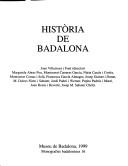 Cover of: Història de Badalona