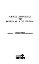 Cover of: Obras completas de José María de Pereda