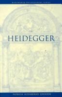 Cover of: On Heidegger | Patricia Altenbernd Johnson