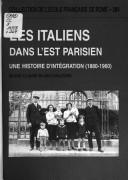 Cover of: Les Italiens dans l'est parisien by Marie-Claude Blanc-Chaléard