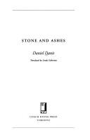 Cover of: Stone and ashes