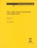 Cover of: Fiber optic sensor technology and applications: 20-22 September, 1999, Boston, Massachusetts