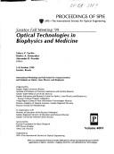 Cover of: Saratov fall meeting '99: optical technologies in biophysics and medicine : International Workshop and Fall School for Young Scientists and Students on Optics, Laser Physics, and Biophysics : 5-8 October 1999, Saratov, Russia