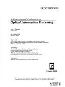 3rd International Conference on Optical Information Processing by International Conference on Optical Information Processing (3rd 1999 Moscow, Russia)