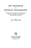 Cover of: Art principles in portrait photography by Beck, Walter
