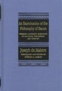 Cover of: An  examination of the philosophy of Bacon by Joseph Marie de Maistre