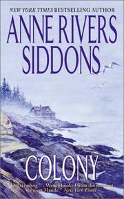 Cover of: Colony by Anne Rivers Siddons