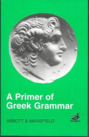 Cover of: Primer of Greek Grammar by 